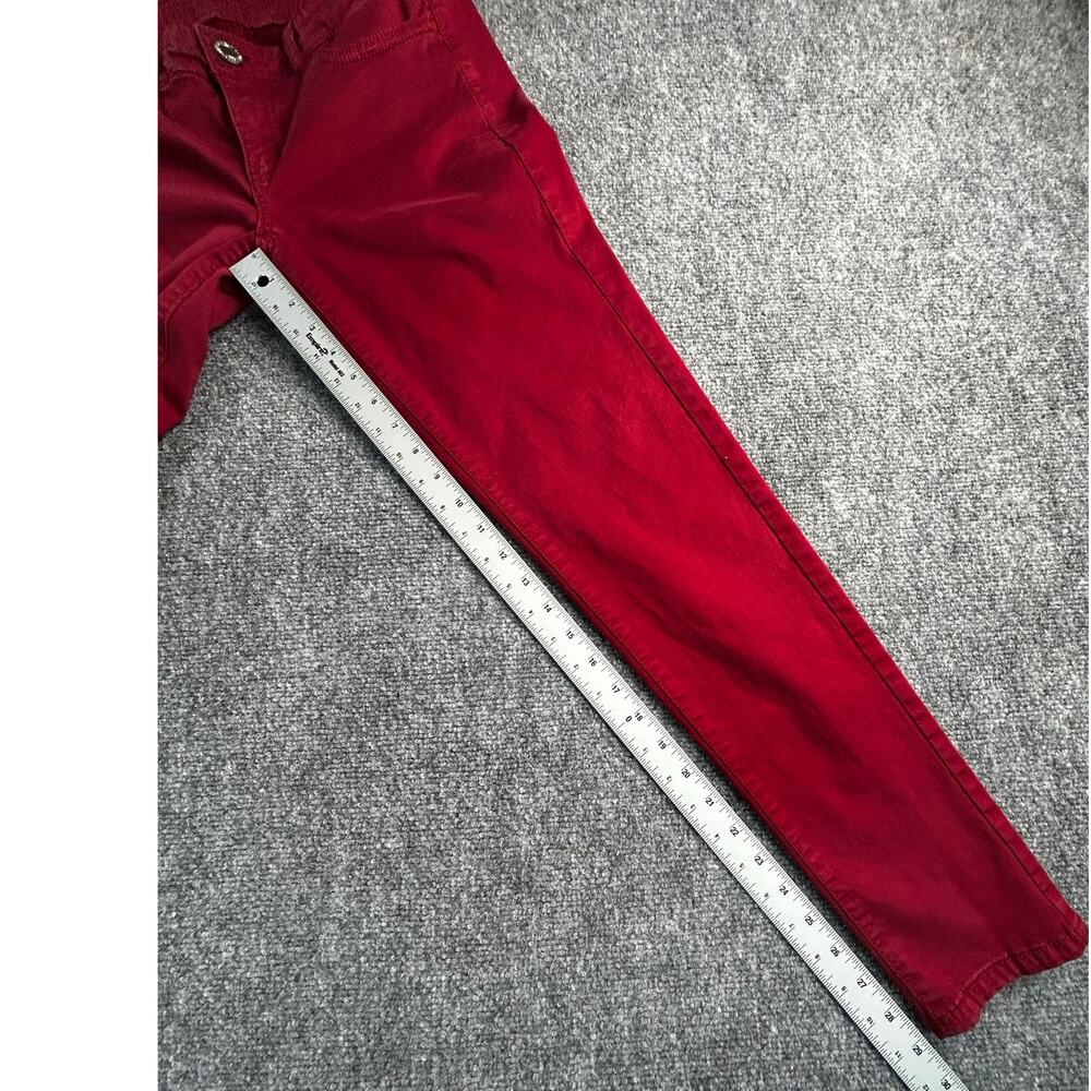 American Eagle Next Level Super Stretch Jeggings Girls Size 8 Burgundy - Picture 8 of 9